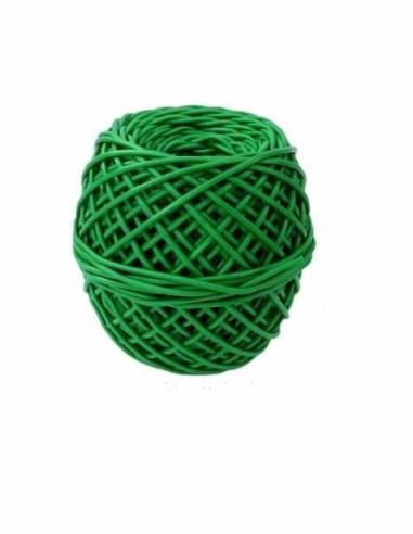 Ovillo de macarrón verde para atado 4mm