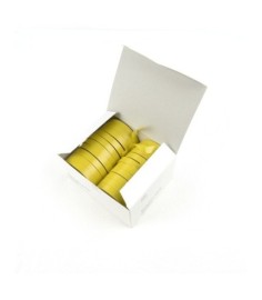 CAJA 20 ROLLOS CINTA FLEX AMARILLA 25M