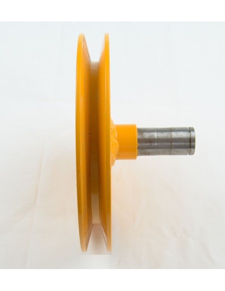 POLEA POSTERIOR ACERO 185MM EJE 25MM