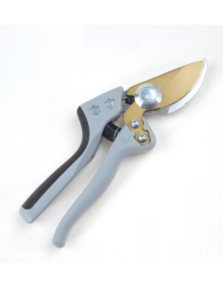 TIJERA 1 MANO KM1 FORCE TITANIO M. PLASTICO GRIS