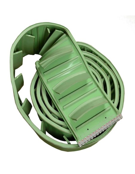 TAPIS CONVOYEUR VERT 320 X11M + AGRAFFE.