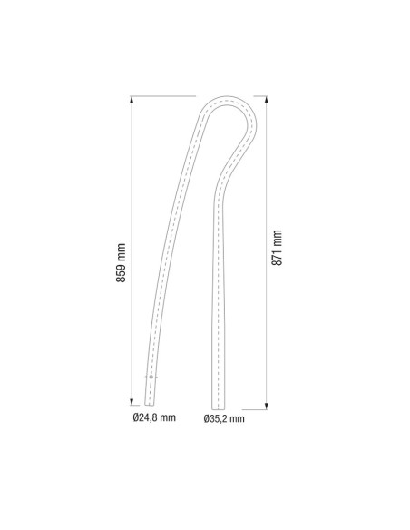 SACUDIDOR PARA MAQUINA ARRASTRADA 0,87M (G1,G50,G55,G56)