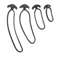 ANCRAGE EN CAOUTCHOUC NUMÉRO 16, SAC DE 150 UNITÉS