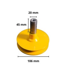 POLEA 106MM DIAMETRO EJE DE 20MM