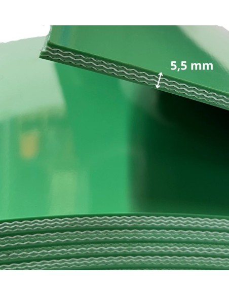 LONA PVC 3 TELAS 5.5MM LISA 2 CARAS PRECIO M2