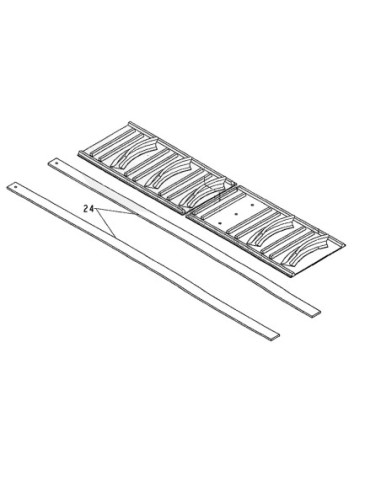 BANDE D'USURE CONVOYEUR HORIZONTAL GREGOIRE 3M X 5 CM x 8 MM