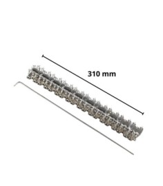 AGRAFE INOX 310MM MLT DENTÉE RIGIDE 2 CÔTÉS