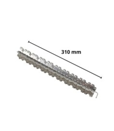 AGRAFE INOX 310MM MLT DENTÉE RIGIDE 2 CÔTÉS 2