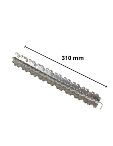 AGRAFE INOX 310MM MLT DENTÉE RIGIDE 2 CÔTÉS